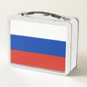 Russische Flagge (Russland) Metall Brotdose (Rückseite)