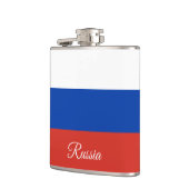 Russische Flagge / Russland-Mode / Sportfans Flachmann (Links)