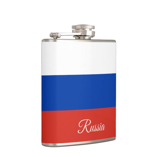 Russische Flagge / Russland-Mode / Sportfans Flachmann (Rechts)