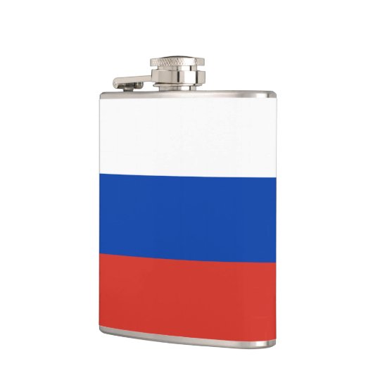 Russische Flagge / Russland-Mode / Sportfans Flachmann (Links)