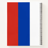 Russische Flagge (Russland) Notebook Notizblock (Rückseite)