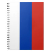 Russische Flagge (Russland) Notebook Notizblock (Vorderseite)