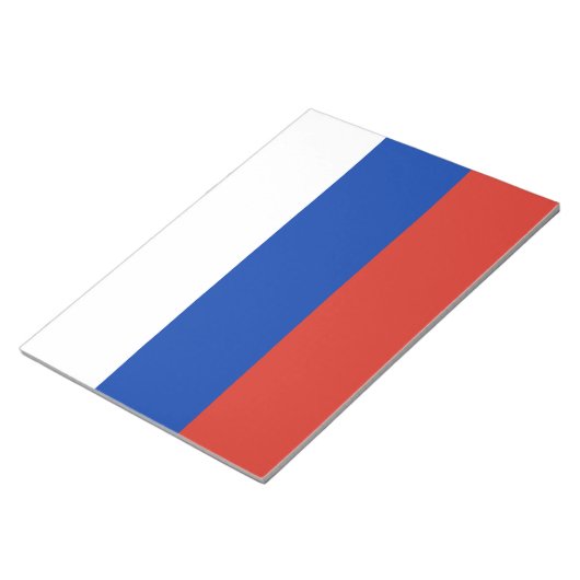 Russische Flagge (Russland) Notepad Notizblock (angewinkelt)
