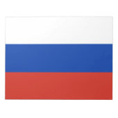 Russische Flagge (Russland) Notepad Notizblock (Vorderseite)