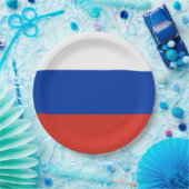 Russische Flagge (Russland) Pappteller (Party)
