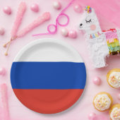 Russische Flagge (Russland) Pappteller (Party)