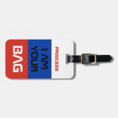 Russische Flagge / Russland reisen / Personalisier Gepäckanhänger (Vorderseite horizontal)