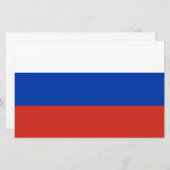 Russische Flagge (Russland) Schreibwaren Briefpapier (Vorne/Hinten)