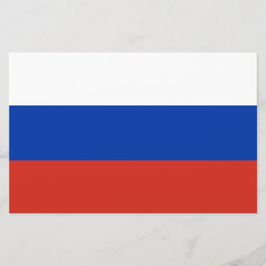 Russische Flagge (Russland) Schreibwaren Briefpapier (Vorderseite)