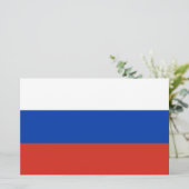 Russische Flagge (Russland) Schreibwaren Briefpapier (Stehend Vorderseite)