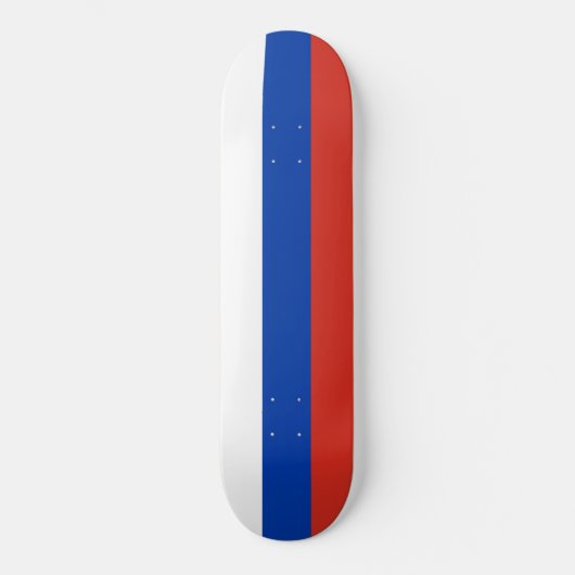 Russische Flagge (Russland) Skateboard (Vorderseite)