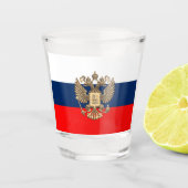 Russische Flagge Schnapsglas (Vorderseite)
