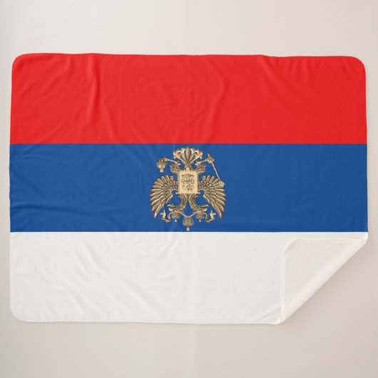 Russische Flagge Sherpadecke (Vorderseite (Horizontal))