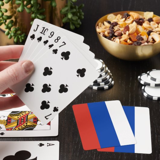 Russische Flagge Spielkarten (In Situ)