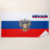 Russische Flagge Strandtuch (Vorderseite)