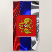 Russische Flagge Strandtuch (Vorderseite)