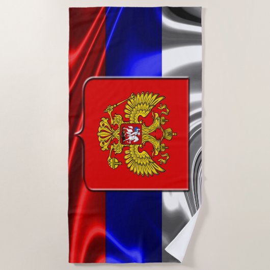 Russische Flagge Strandtuch (Vorderseite)