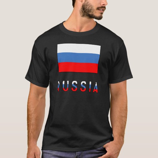 Russische Flagge T-Shirt (Vorderseite)