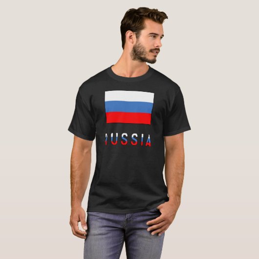 Russische Flagge T-Shirt (Vorne ganz)