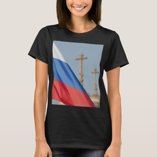 Russische Flagge T-Shirt (Vorderseite)