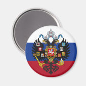 Russische Flagge und Wappen Magnet (Vorderseite/Rückseite)