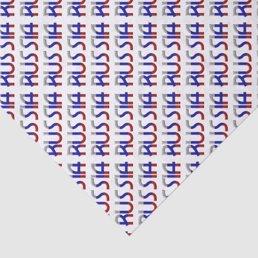Russische Flaggen - Typografie-Elegant Seidenpapier (Ausschnitt)
