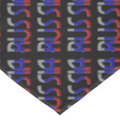 Russische Flaggen - Typografie-Elegant Tischdecke (Schrägansicht)