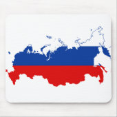 RUSSISCHE FÖDERATION - RUSSLAND/FLAG/MAP/FARBEN MOUSEPAD (Vorne)