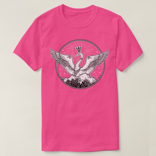 Russische Folklore Fairy Swan Queen Art Design T-Shirt (Design vorne)