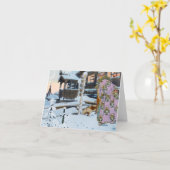 Russische Folklore Notecard Karte (Gelbe Blume)