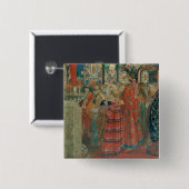 Russische Frauen des 17. Jahrhunderts an der Button (Vorne & Hinten)