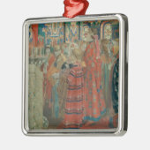 Russische Frauen des 17. Jahrhunderts an der Silbernes Ornament (Links)