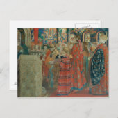 Russische Frauen in der Kirche im siebzehnten Jahr Postkarte (Vorne/Hinten)
