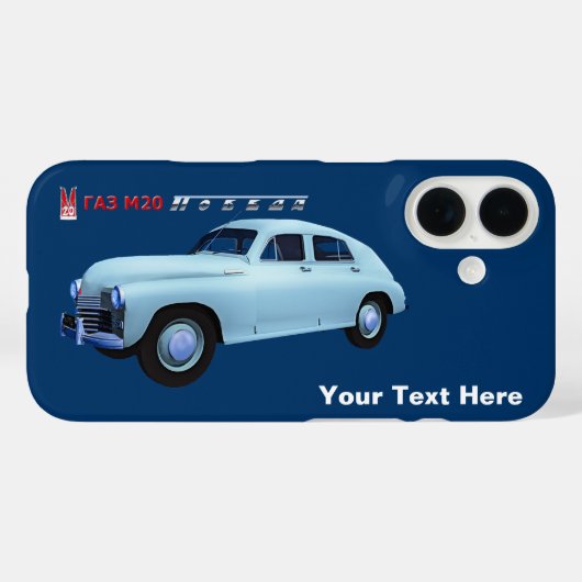Russische GAZ M20 Sedan Case-Mate iPhone Hülle (Rückseite (Horizontal))