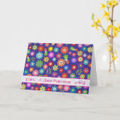 Russische Geburtstagskarte mit bunten Blume Karte (Gelbe Blume)