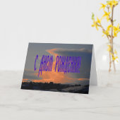 Russische Geburtstagskarte mit Cloud Karte (Gelbe Blume)