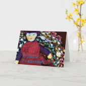 Russische Geburtstagskarte mit Rag-Puppe Karte (Gelbe Blume)