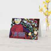 Russische Geburtstagskarte mit Rag-Puppe Karte (Gelbe Blume)