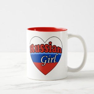 Russische Girl Zweifarbige Tasse