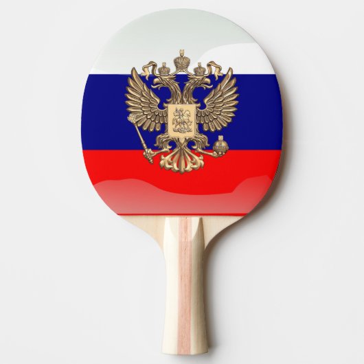 Russische glatte Flagge Tischtennis Schläger (Vorderseite)