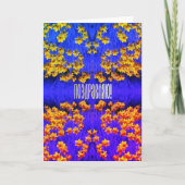 Russische Gratulationskarte mit Affodien Karte (Vorderseite)