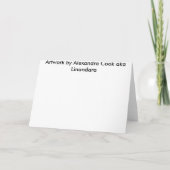 Russische Hauswärmkarte mit Rag-Puppe Einladung (Rückseite)