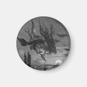 Russische Hexe: malerisches Russland-Magnet Magnet