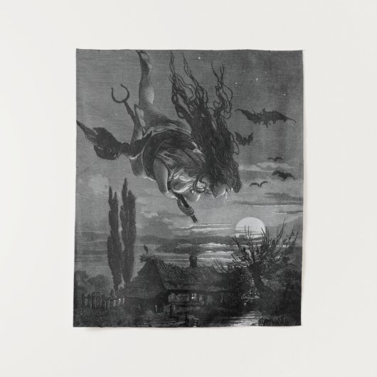 Russische Hexe: malerisches Russland Wandteppich (Vorderseite)