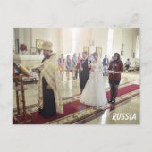Russische Hochzeit Postkarte (Vorderseite)