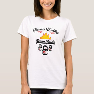 Russische Hochzeit, Team Braut. T-Shirt