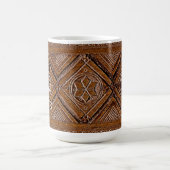 Russische Holzbox mit Schnitzerei Kaffeetasse (Mittel)