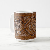 Russische Holzbox mit Schnitzerei Kaffeetasse (Vorderseite Links)