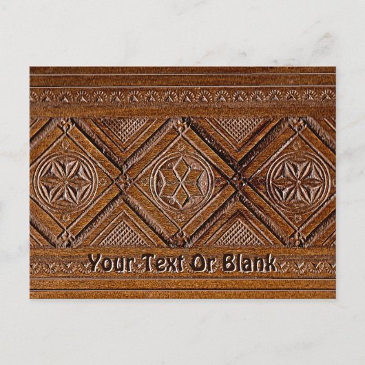 Russische Holzkiste Postkarte (Vorderseite)