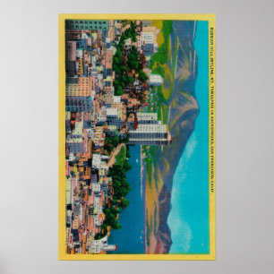 Russische Hügel-Skyline mit Poster